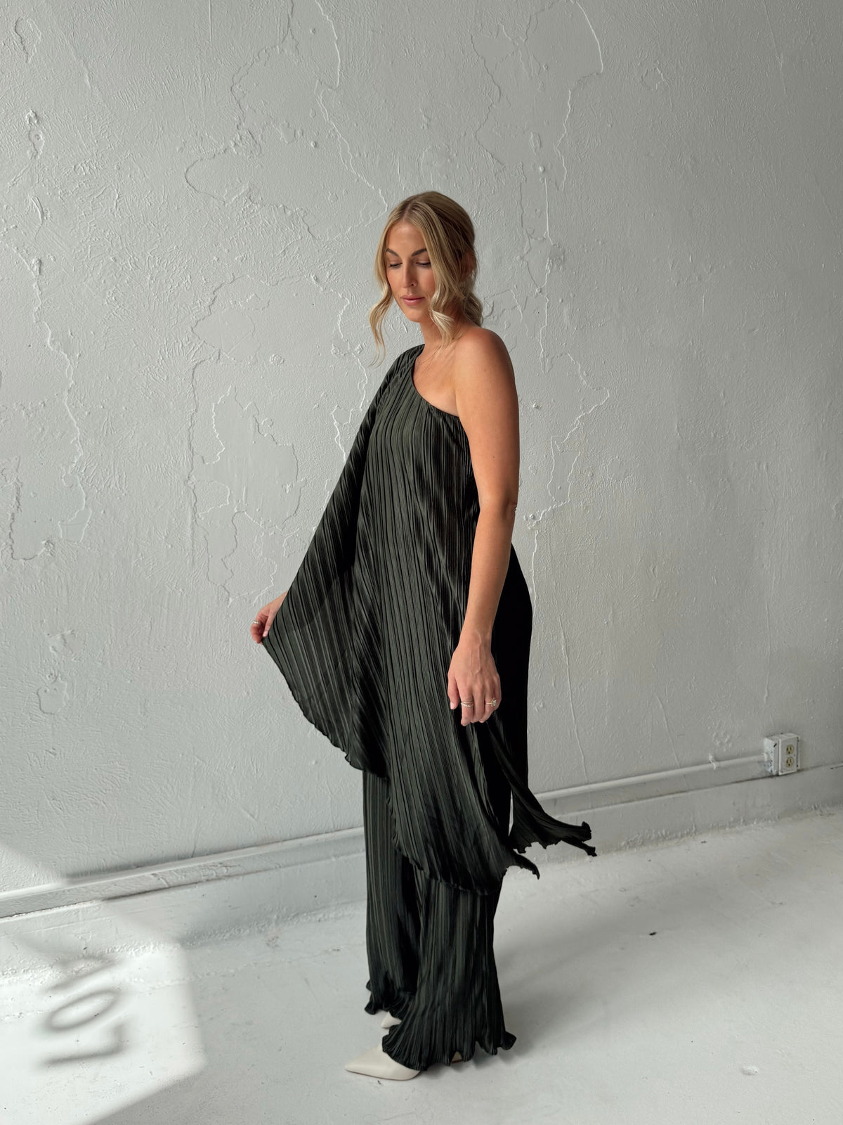 Iris Pleated Two Piece Set