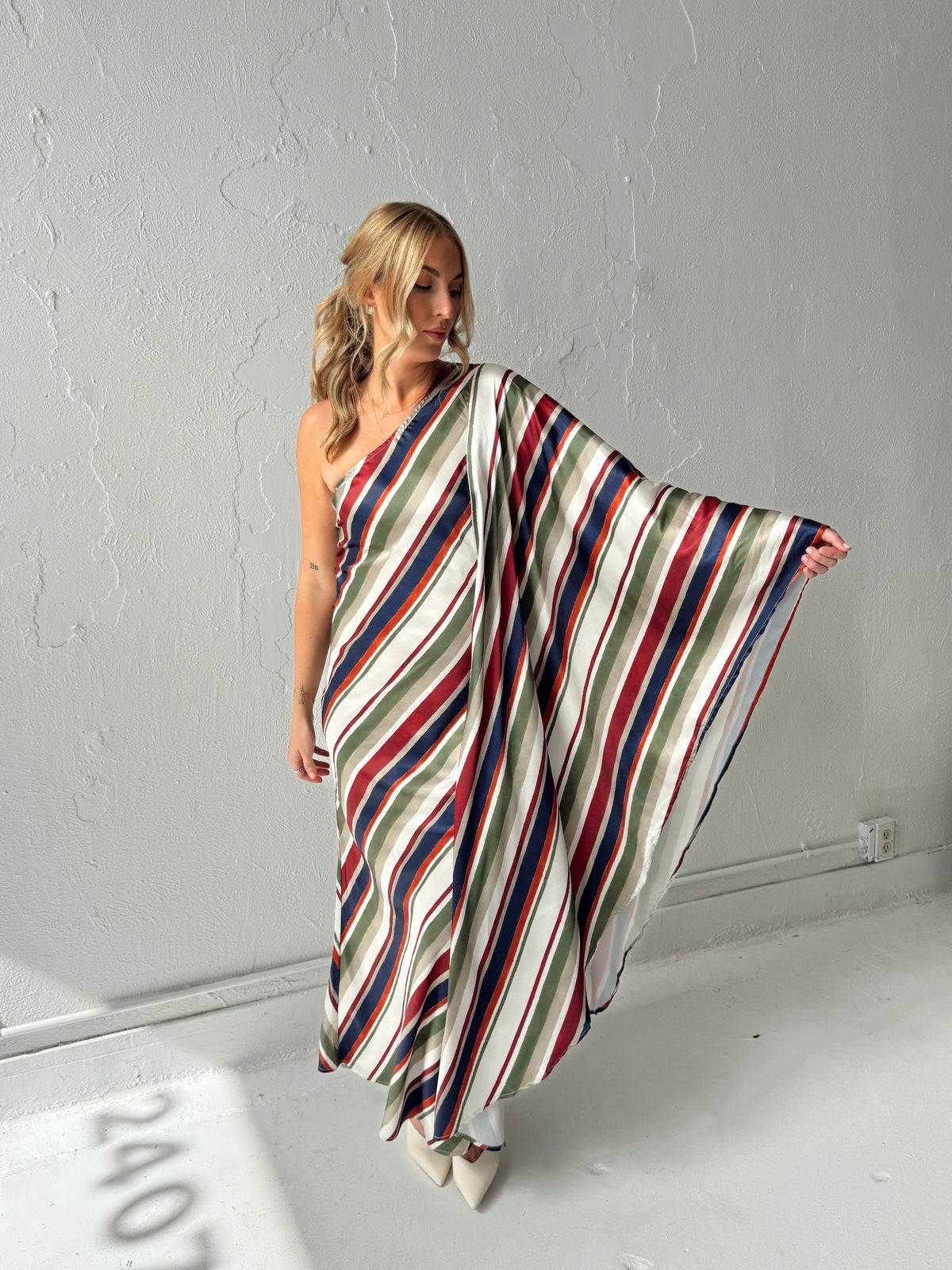 Dani Diagonal Caftan Maxi Dress