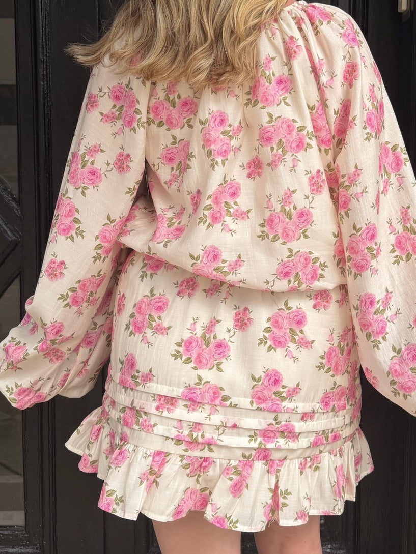 Becca Pink Floral Skirt