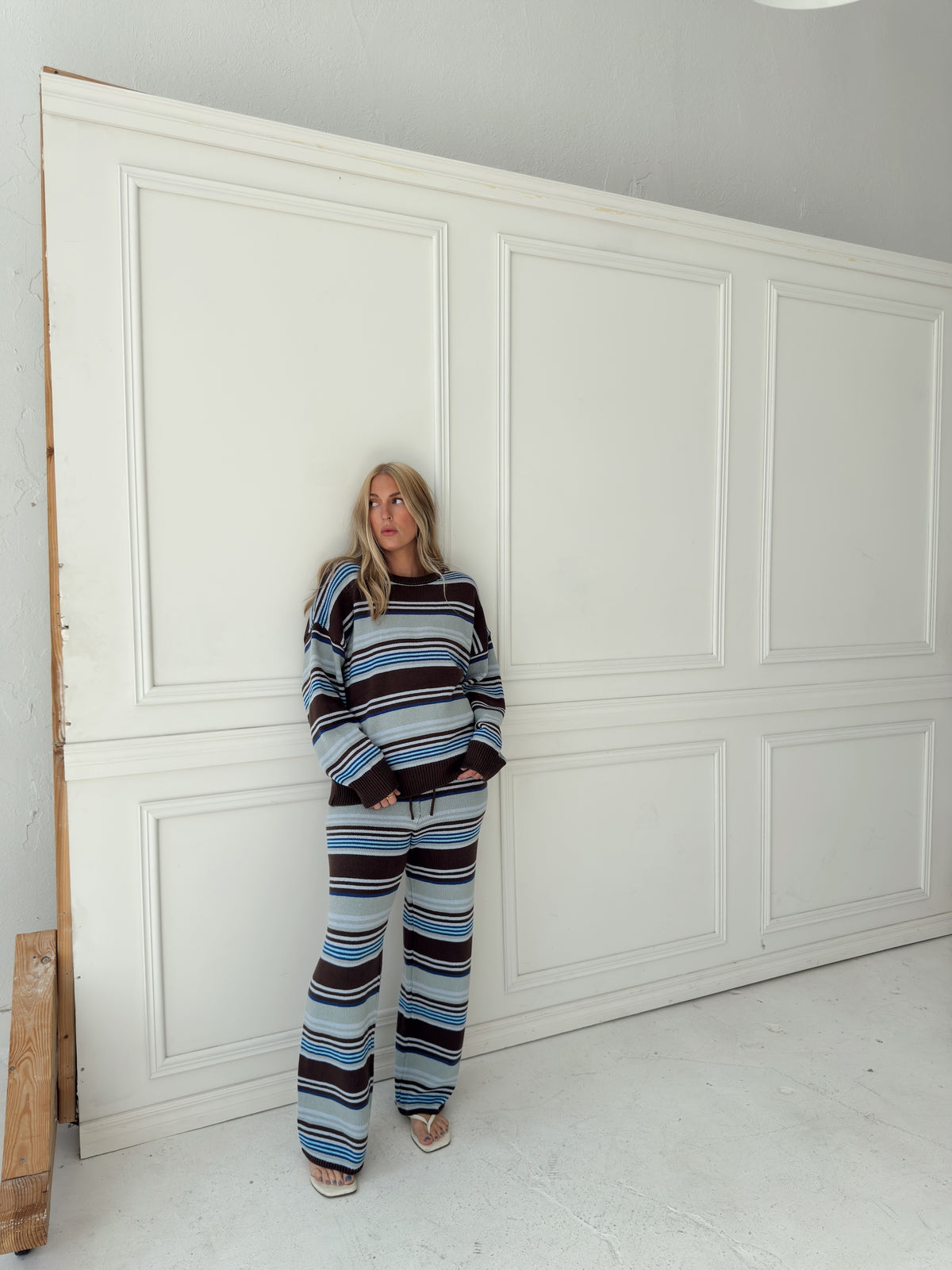 Jenna Multi Stripe Sweater Set