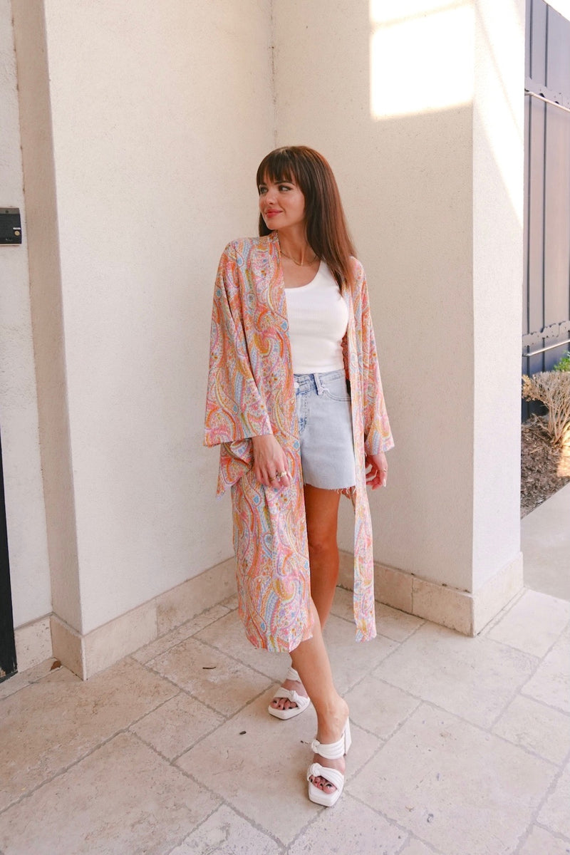 Summer Paisley Kimono