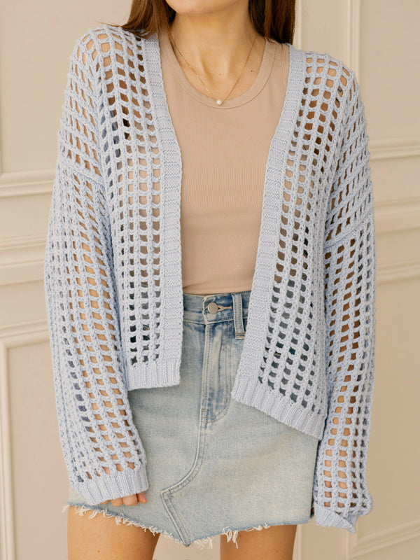 Sweet Summer Cardigan - Powder Blue
