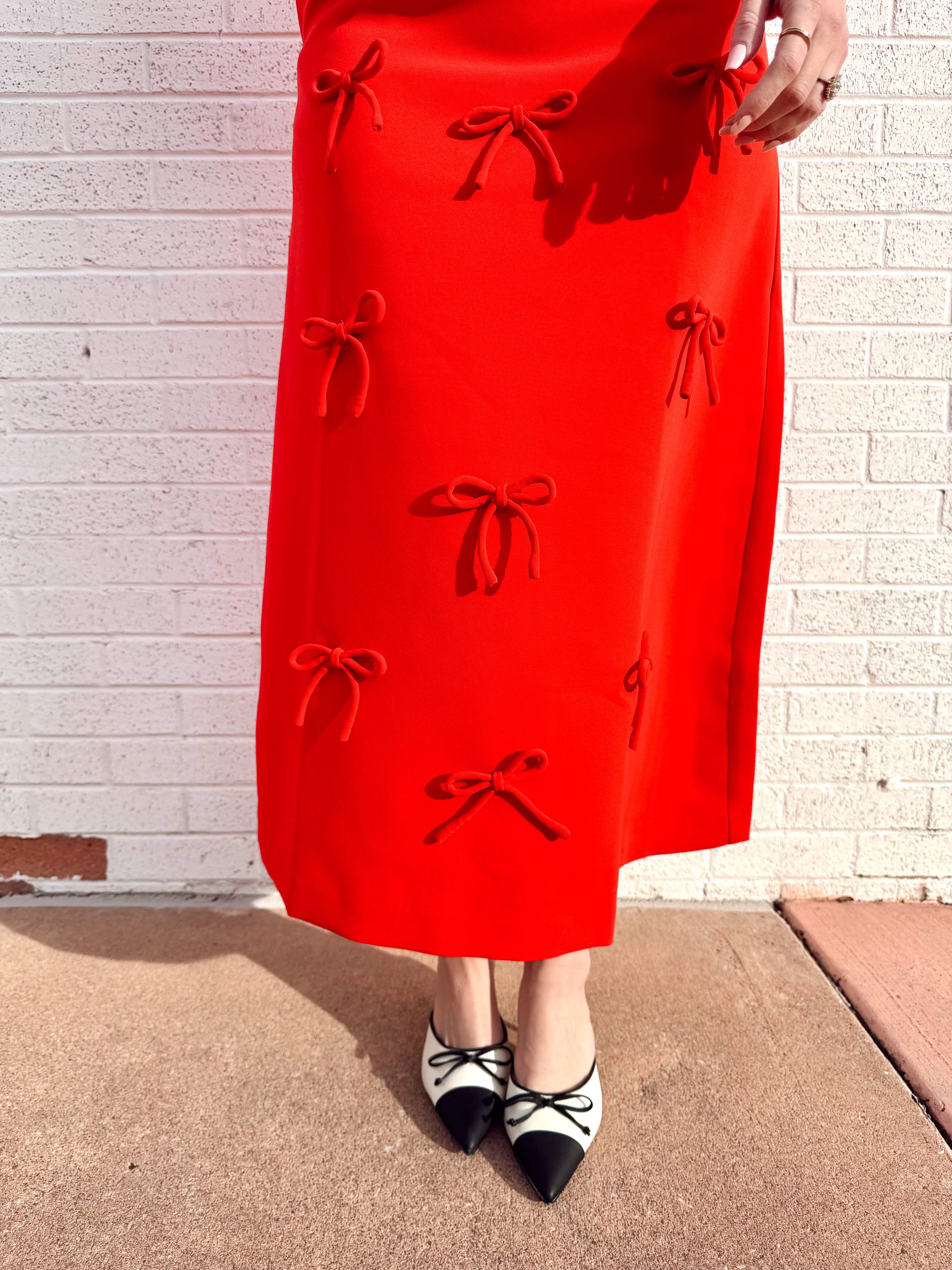 English Factory Bow Detailed Midi Dress