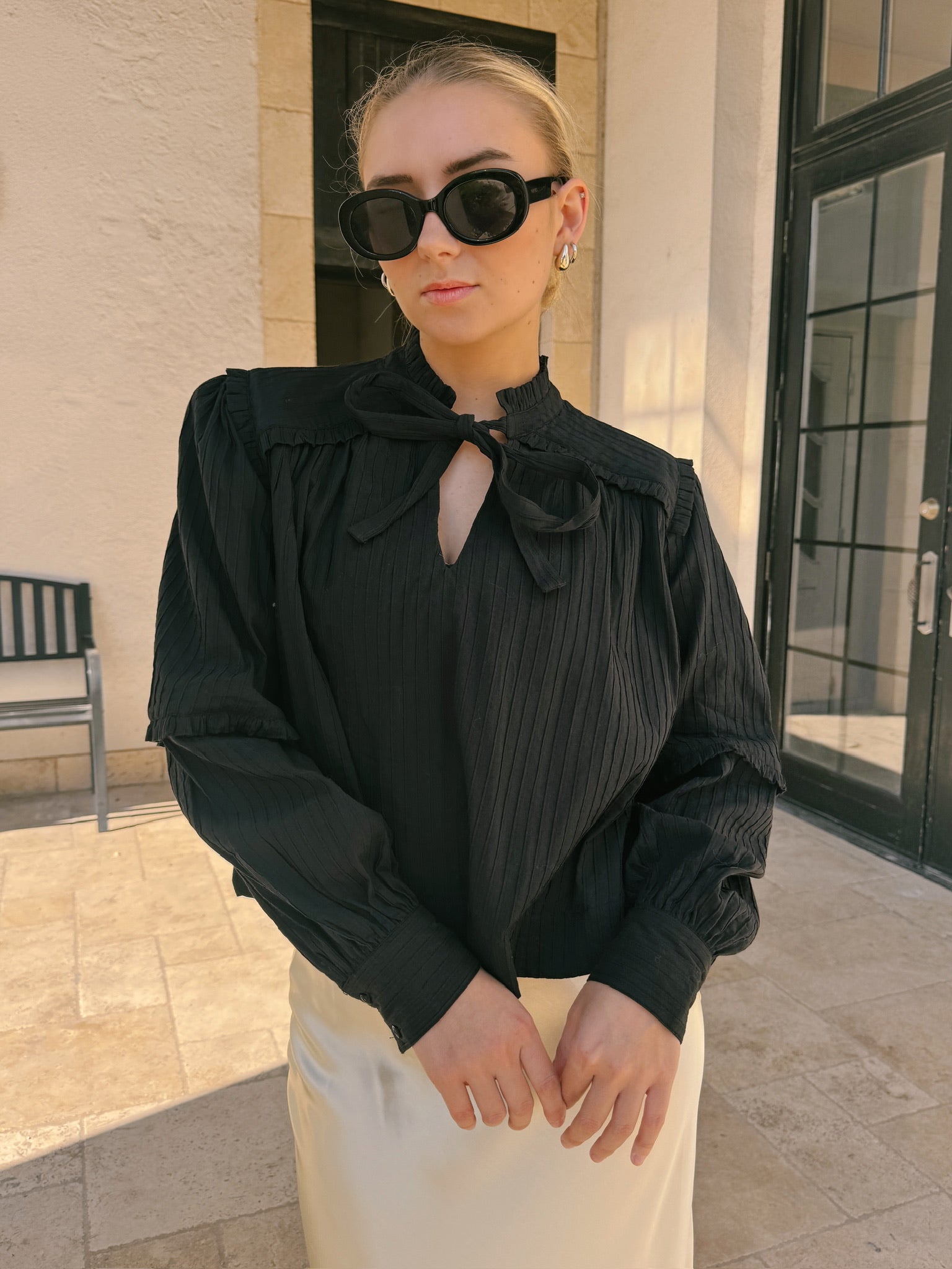 Frnch Daffy Blouse - Noir