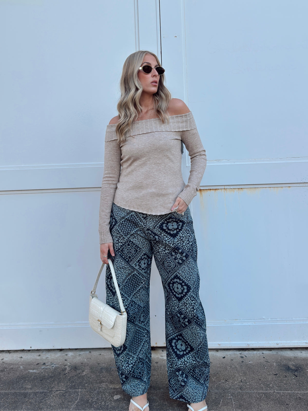 Ellie Bandana Barrel Jeans