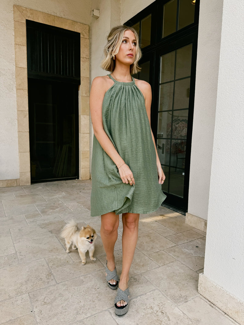 Frnch Alisier Dress - Pistachio