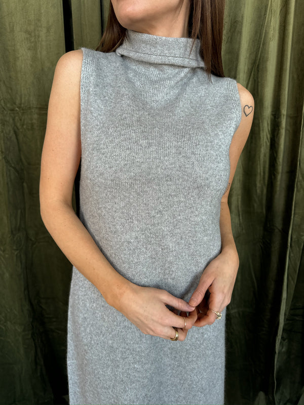 Maeva Sweater Maxi - Heather Grey