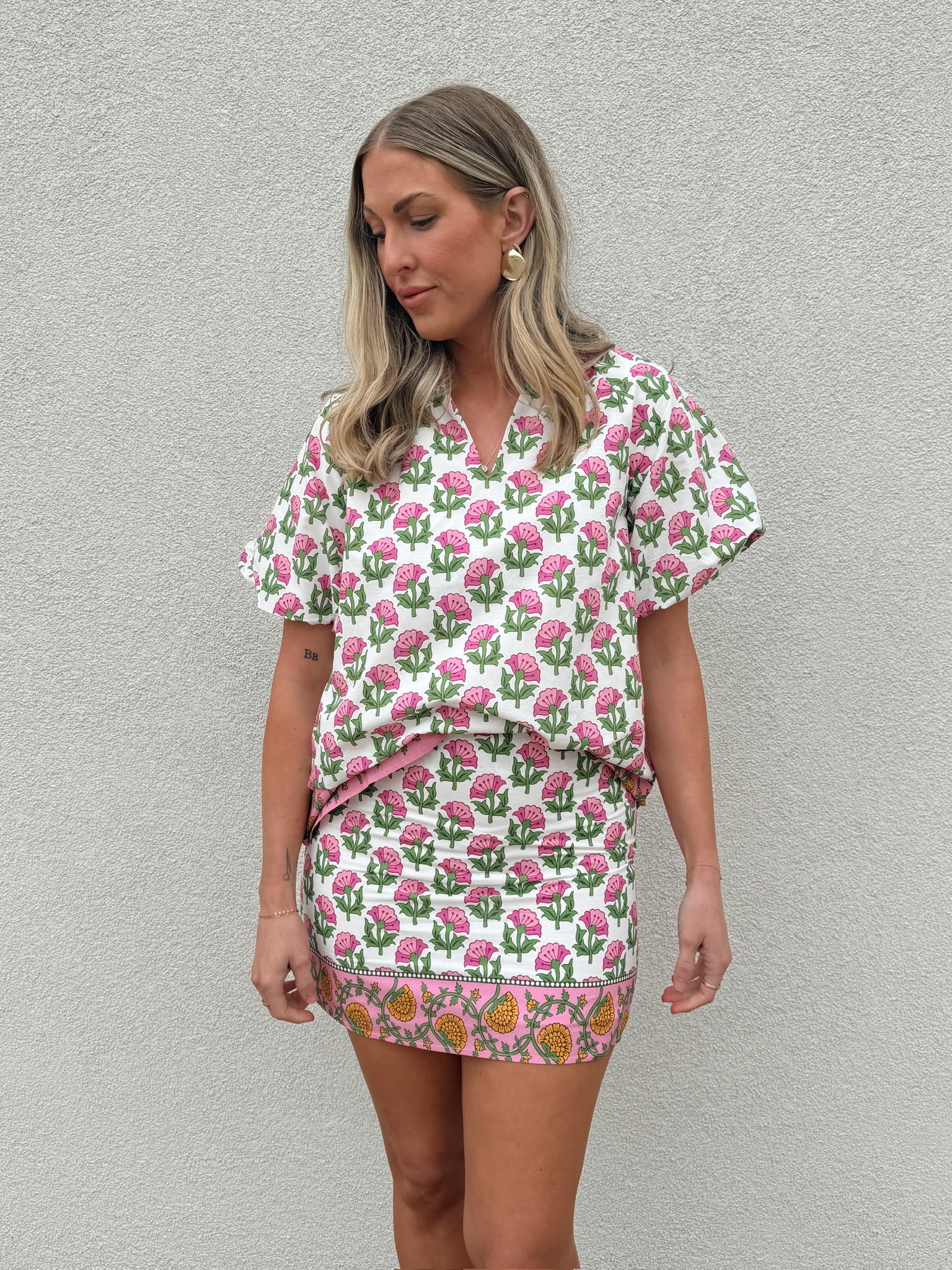 Whitney Floral Print Top