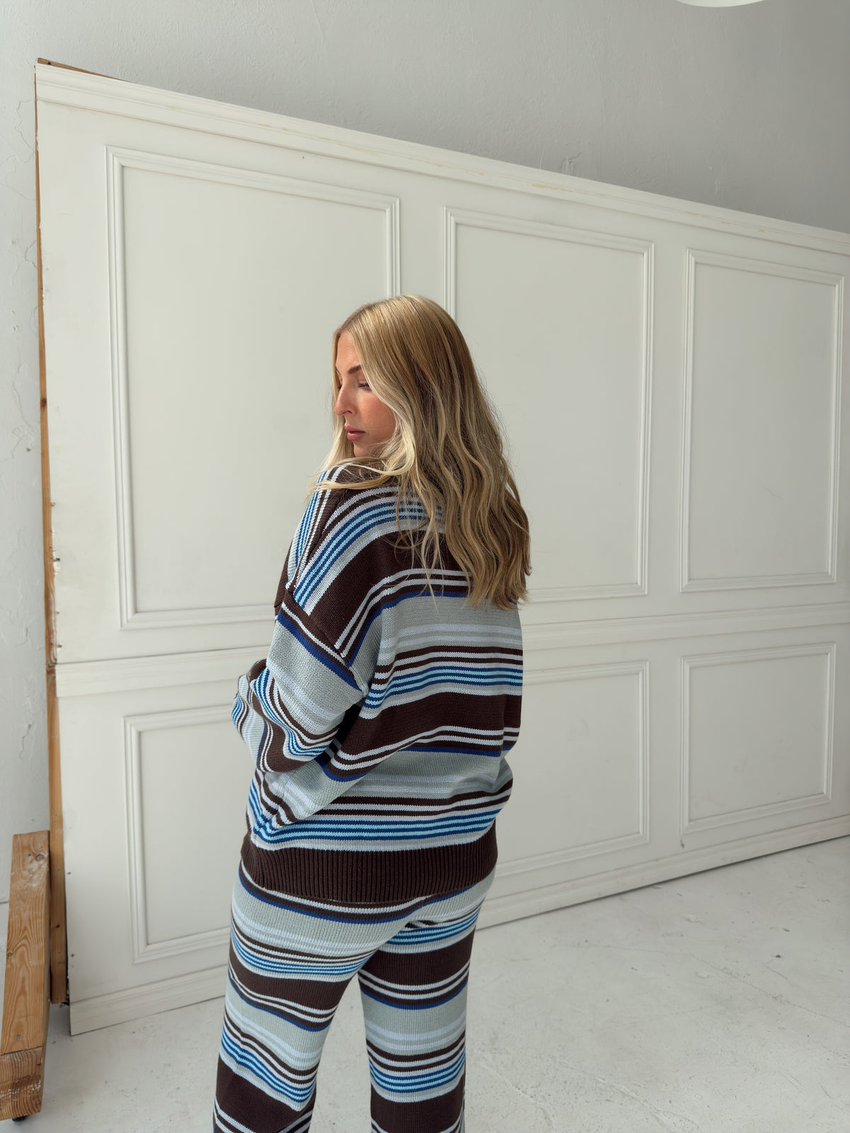 Jenna Multi Stripe Sweater Set