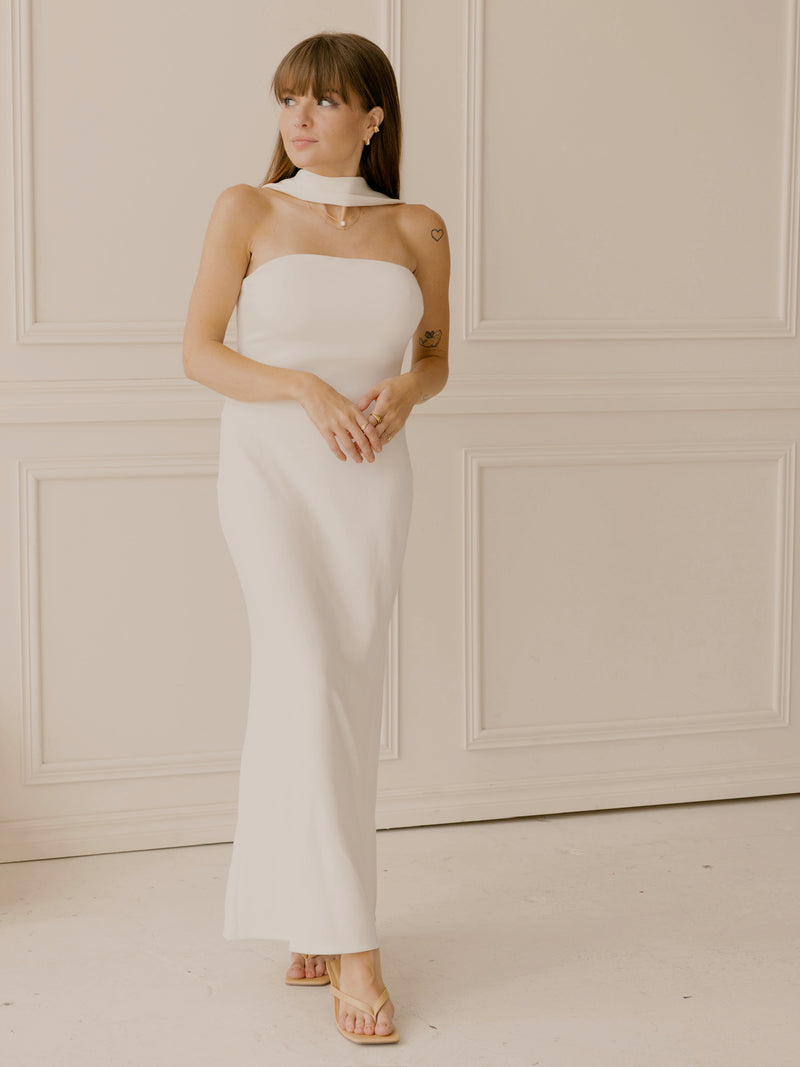 Minimalist Bride Maxi Dress
