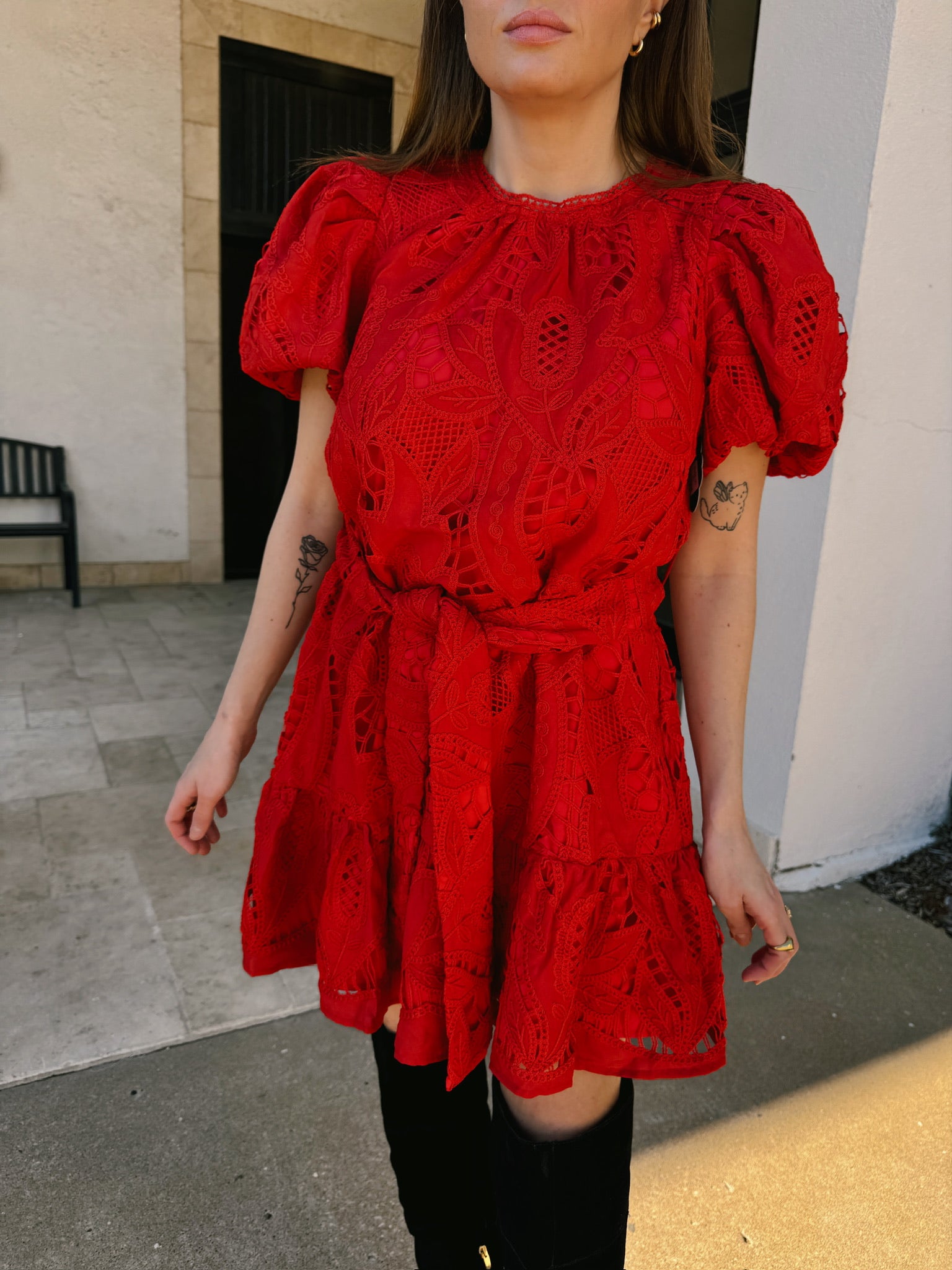 dRA Thea Dress - Romance Red
