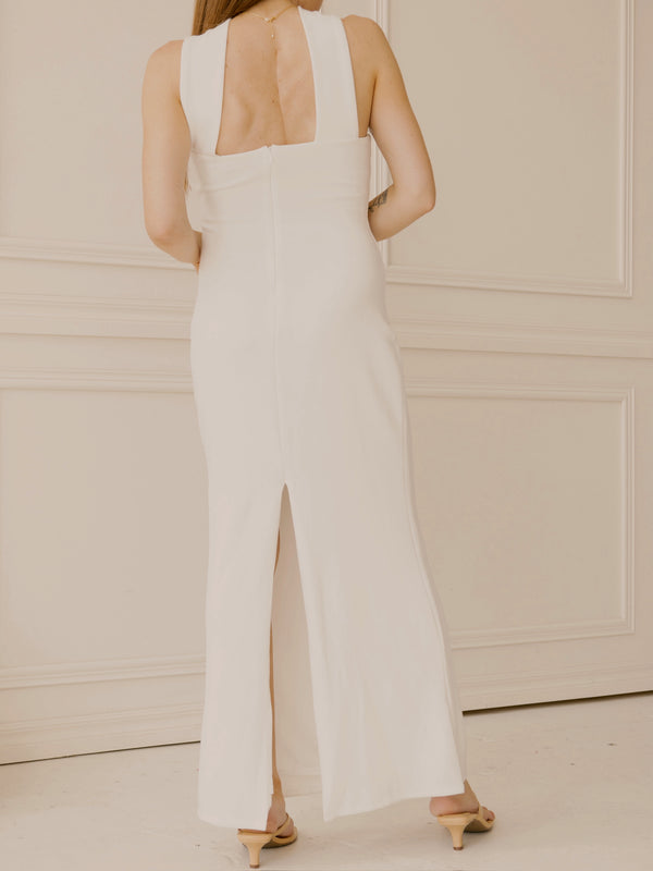 Minimalist Bride Maxi Dress
