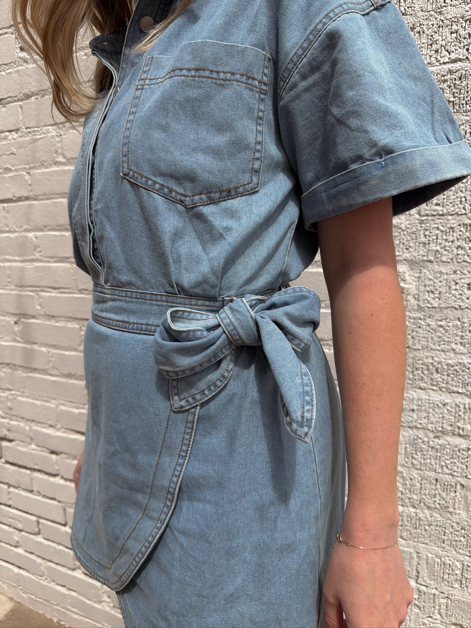 Denim Days Wrap Dress (restock 5/8)