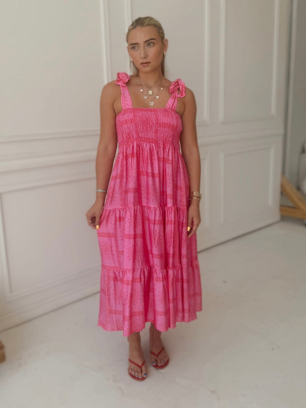 Meet Me in Santorini Solestice Glow Maxi Dress