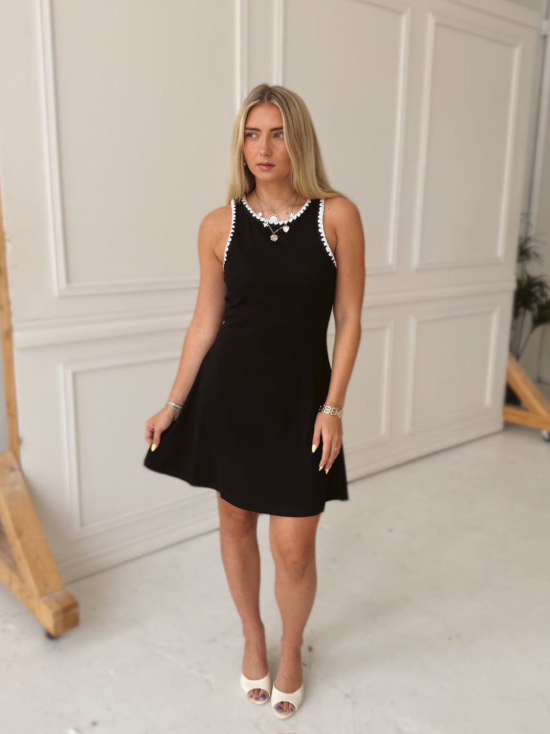 Classic Black Knit Dress