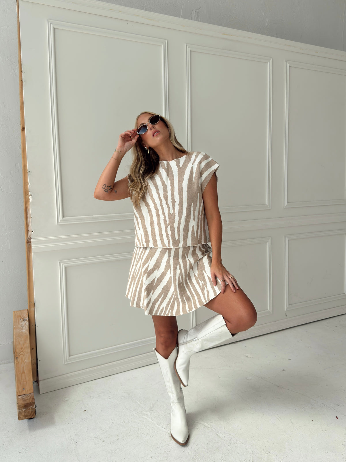 Grace Tiger Sweater Skirt