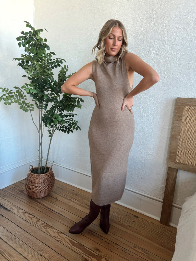 Maeva Sweater Maxi - Taupe