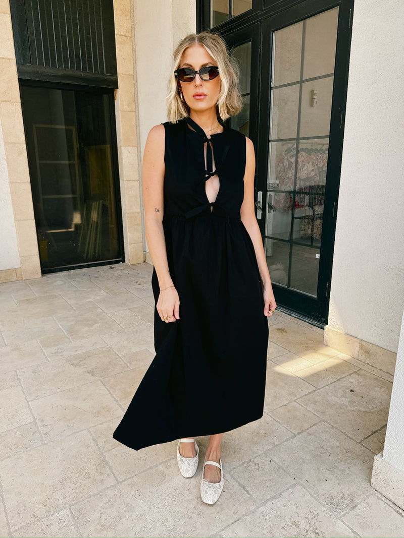 Day Date Cotton Sleeveless Midi Dress