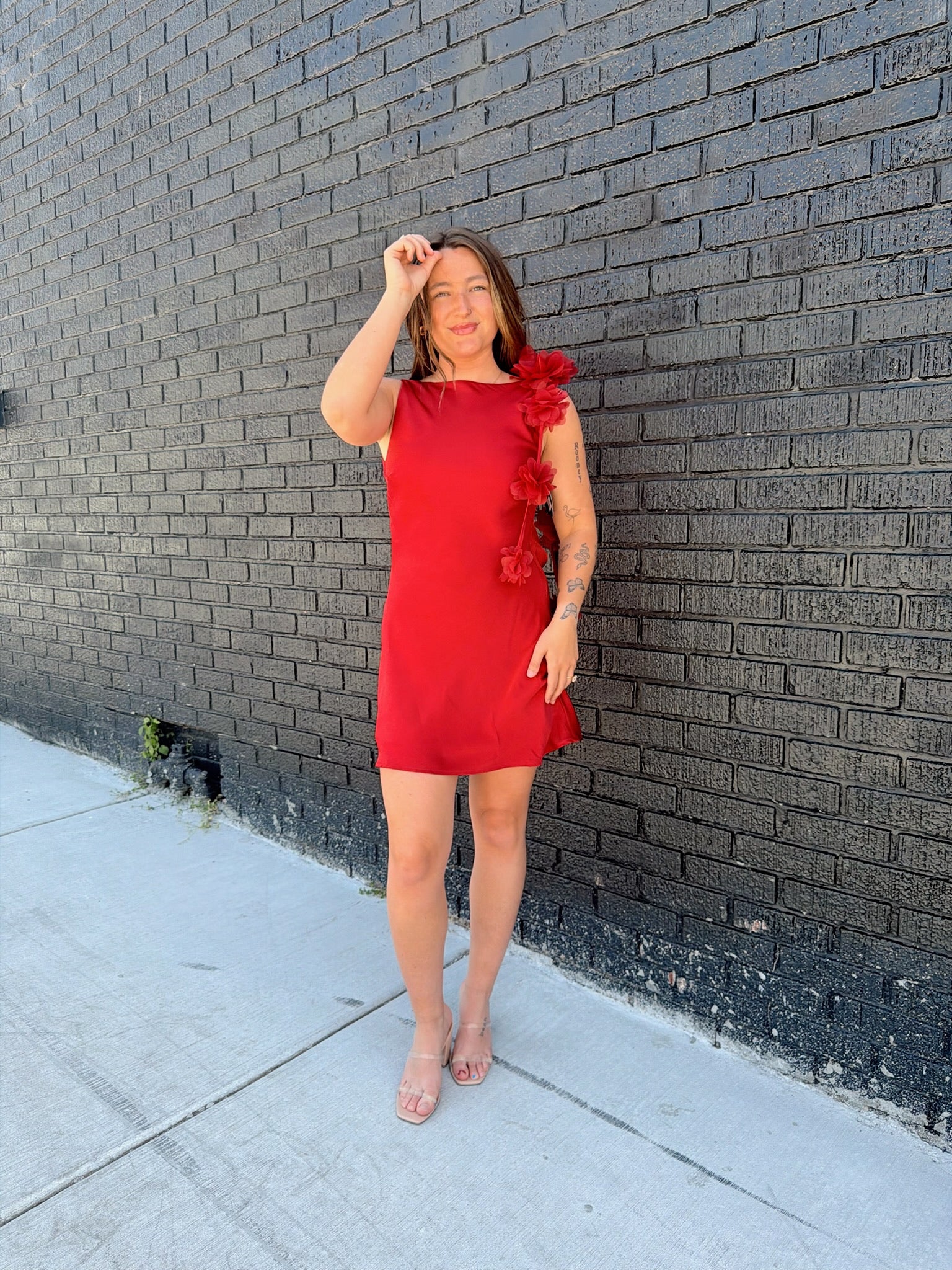 It Girl Satin Mini Dress