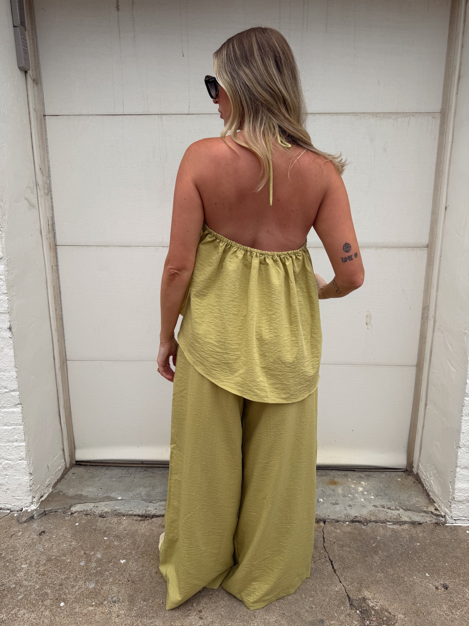 Bri Avocado Halter Top