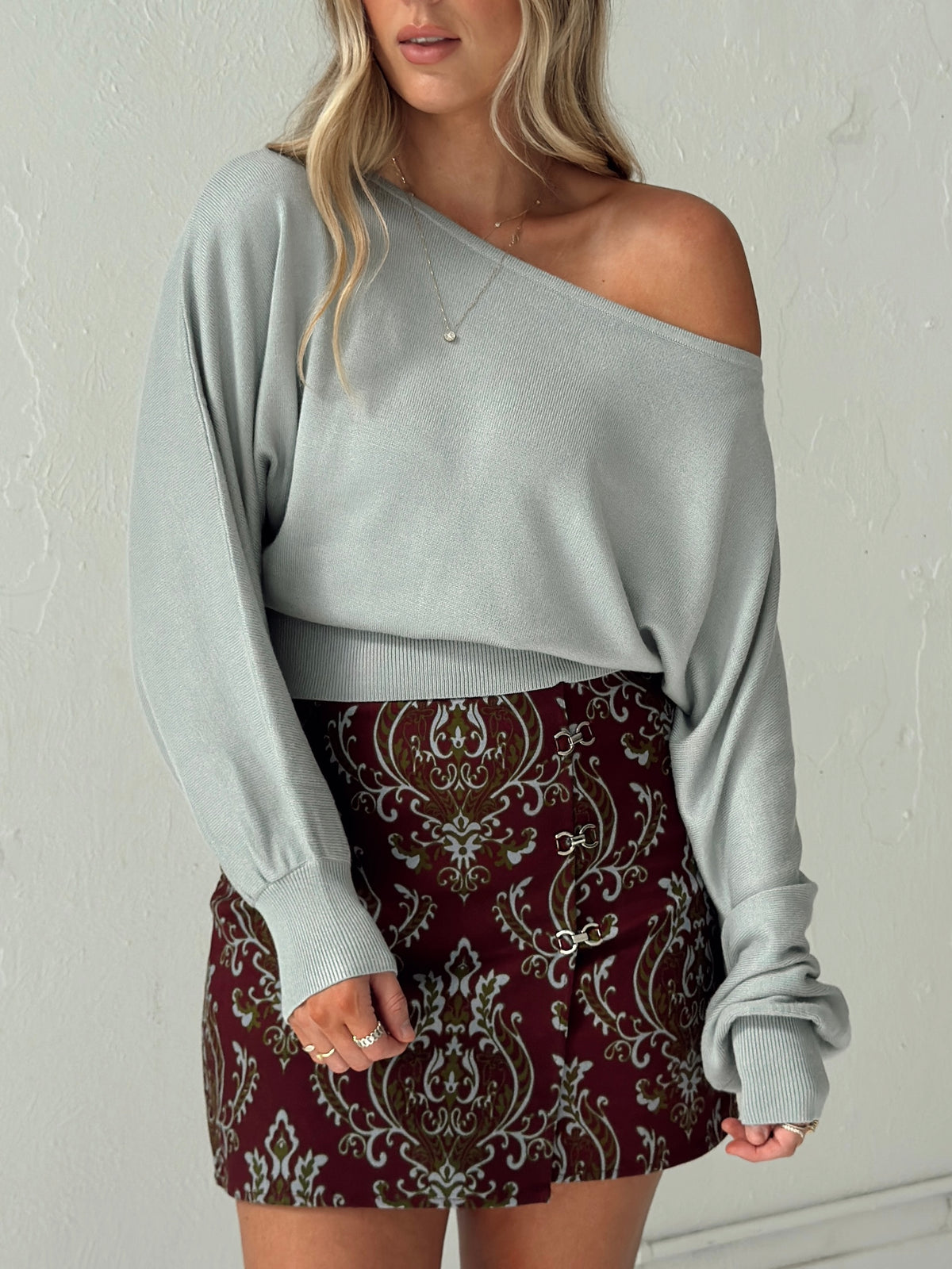 Sage Dolman Sweater Top