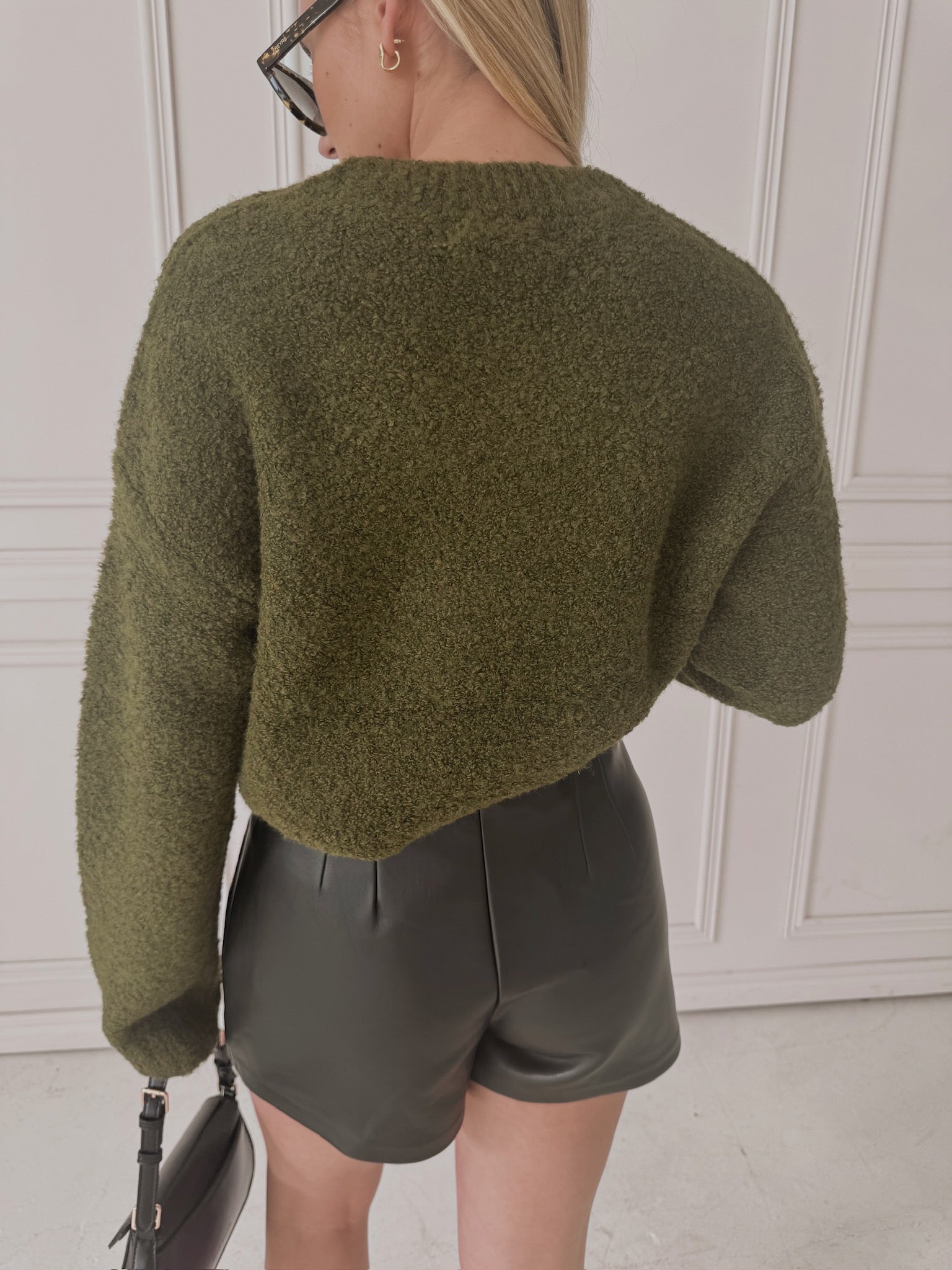 English Factory Cozy Roundneck Sweater - Khaki