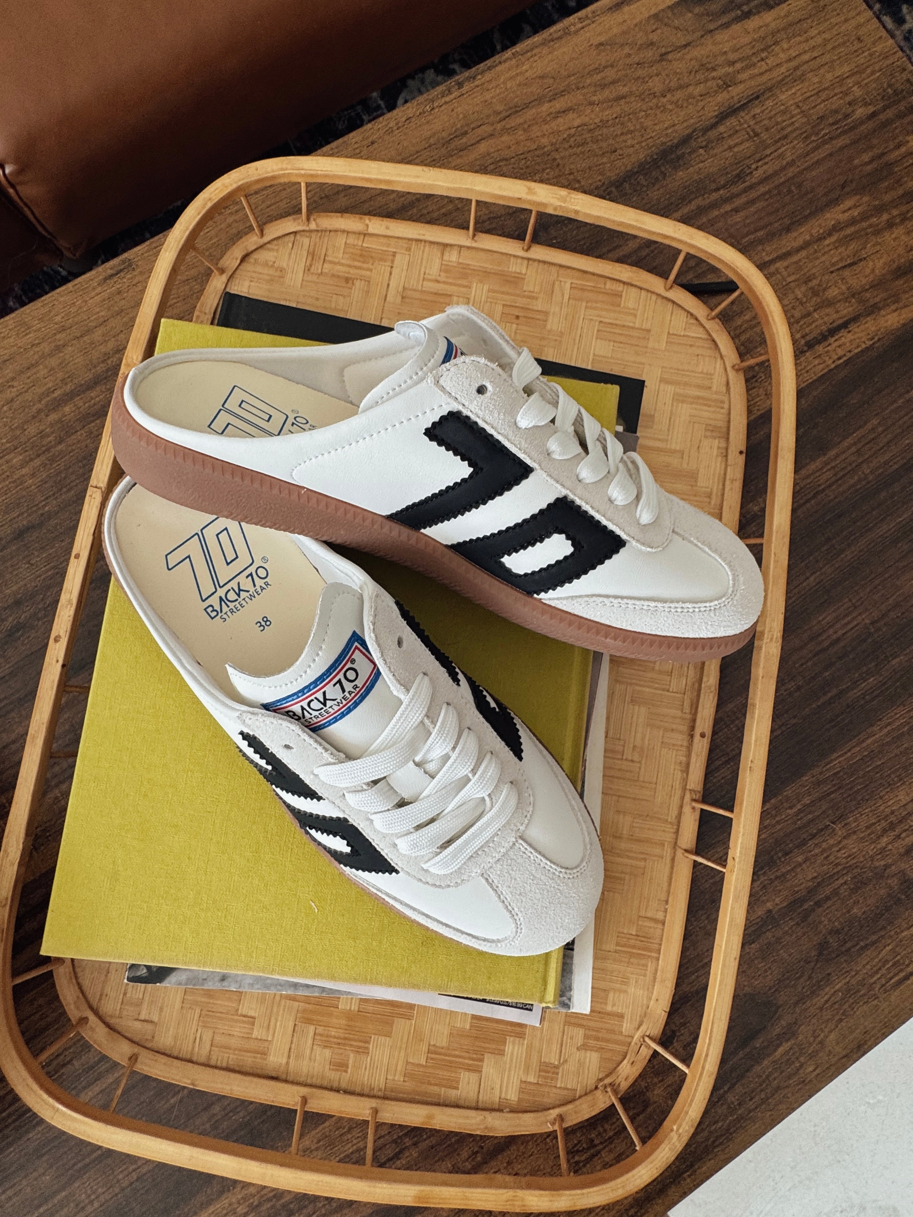 Back 70 Easter Backless Sneakers in Black
