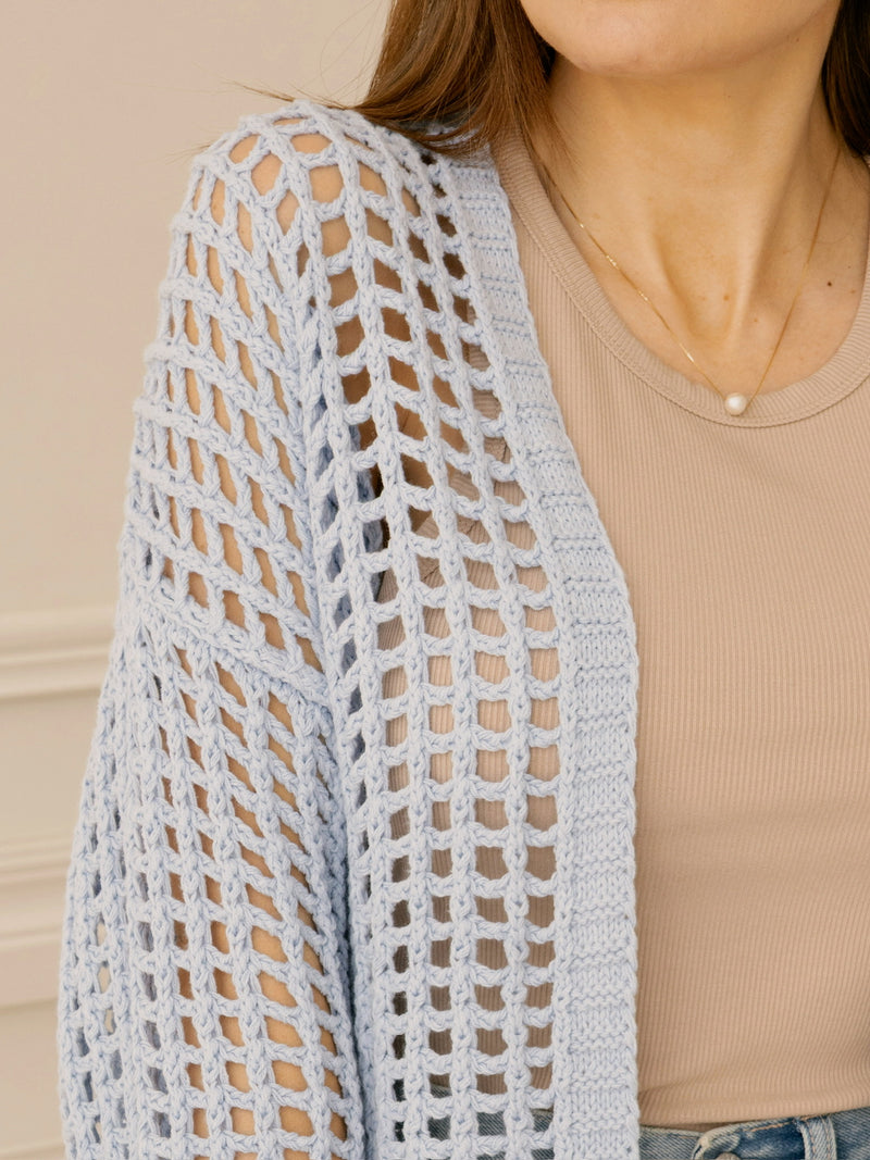 Sweet Summer Cardigan - Powder Blue