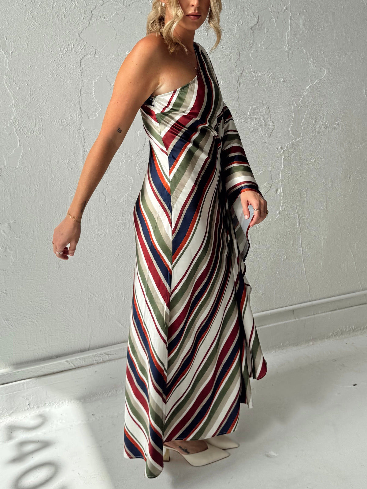 Dani Diagonal Caftan Maxi Dress