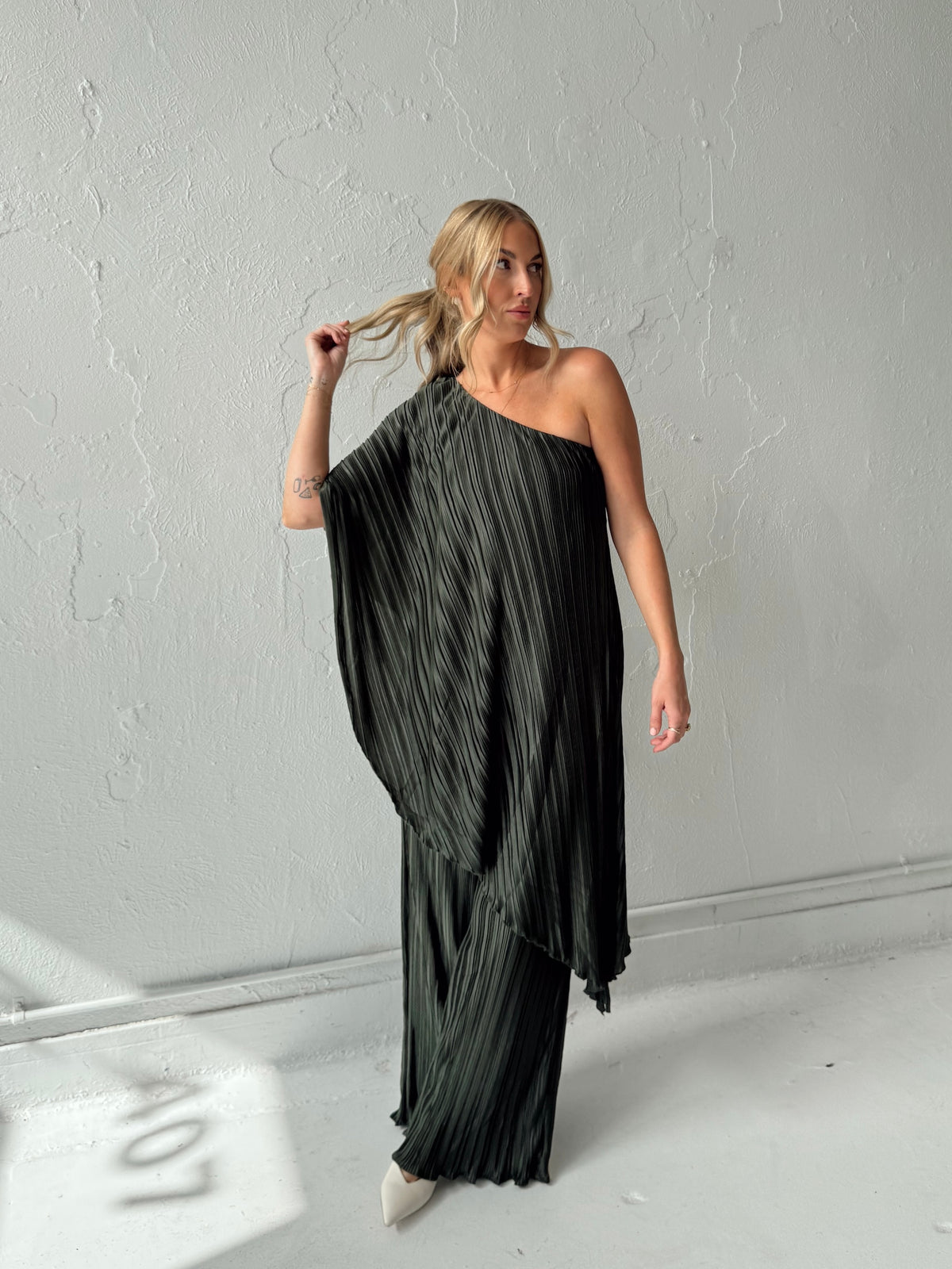 Iris Pleated Two Piece Set