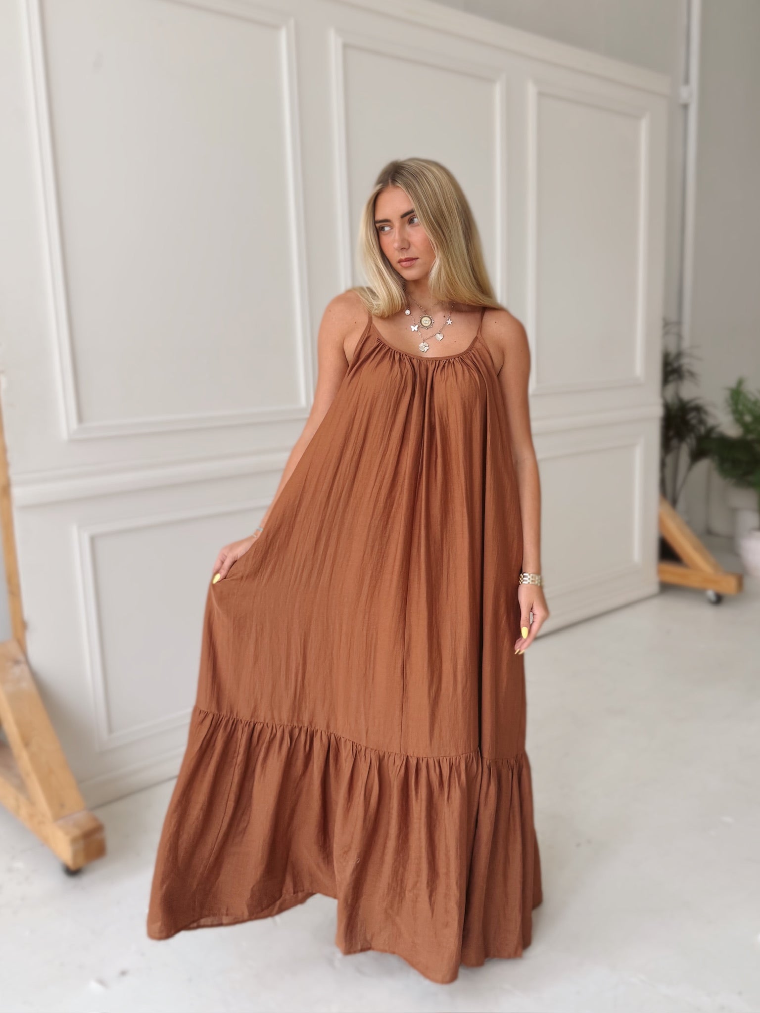 Brown Maxi Dress