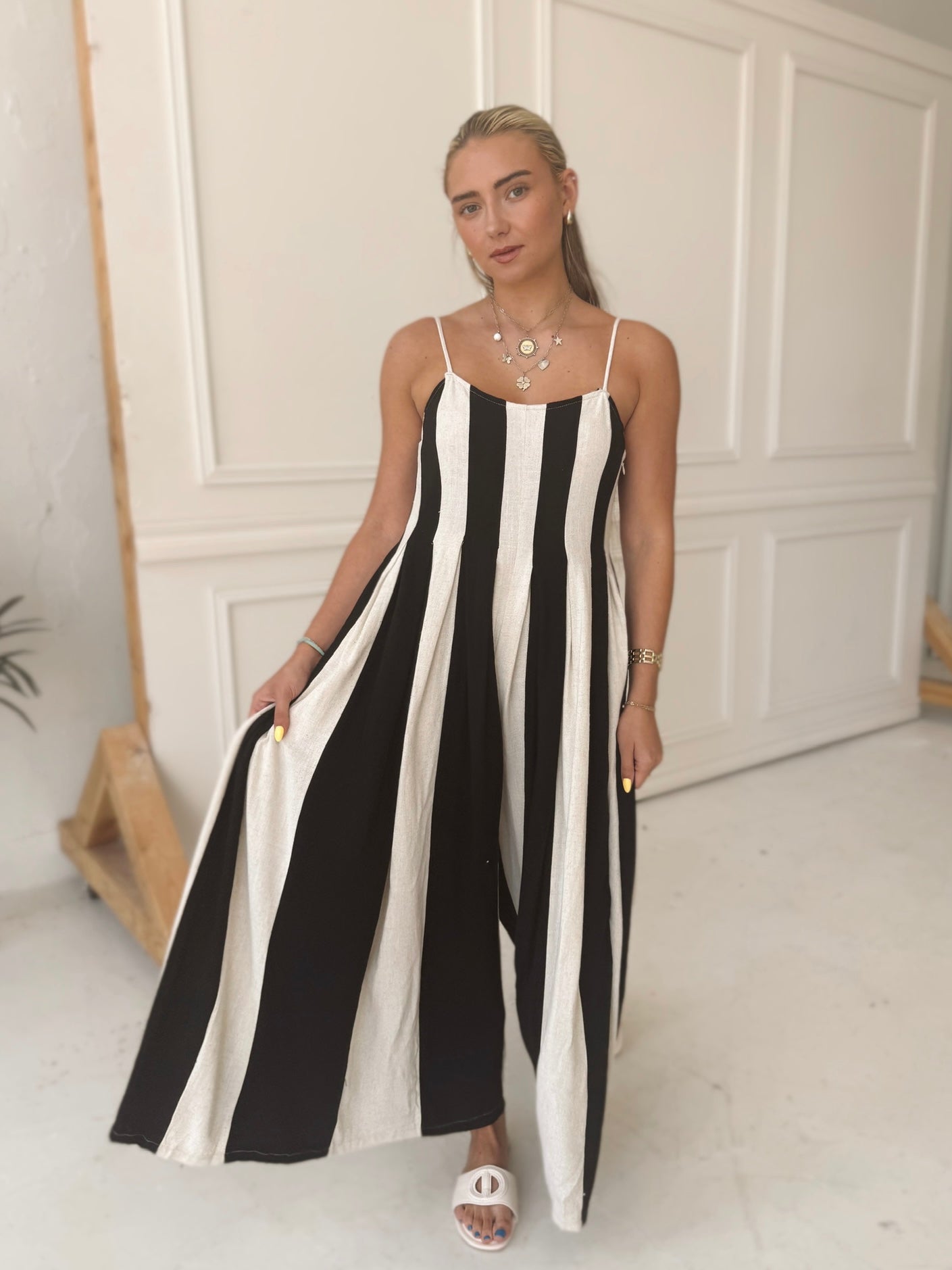 Striped Jumpsuit