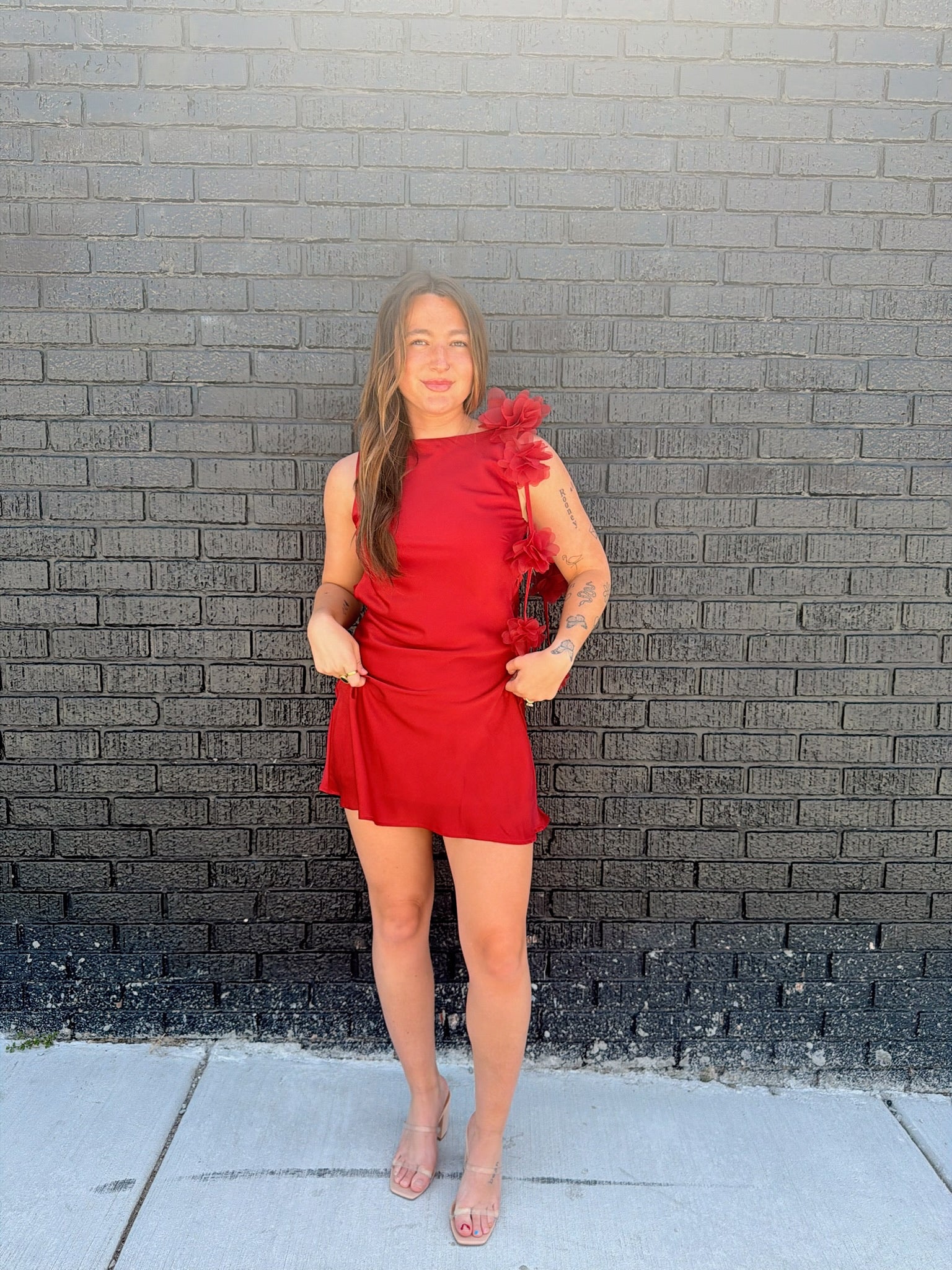 It Girl Satin Mini Dress