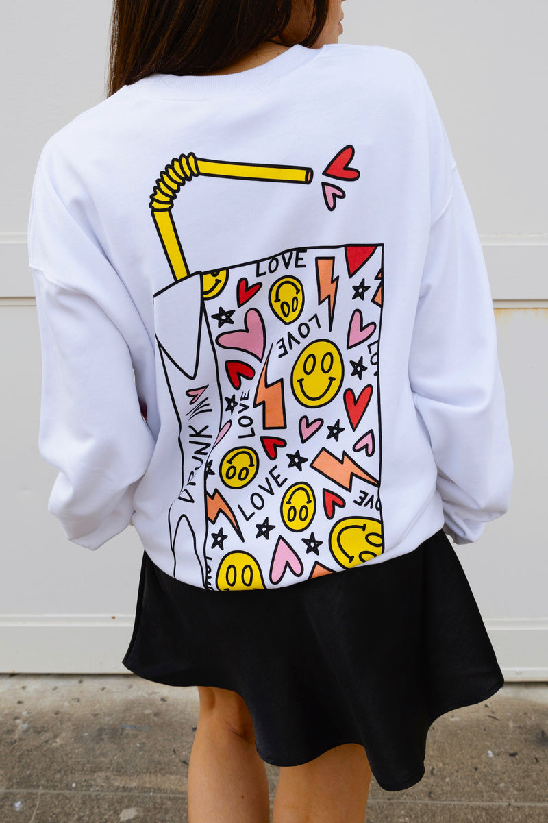 Buddylove Devon Graphic Sweatshirt - Drunk In Love