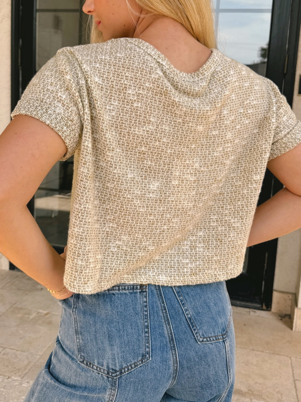 Olive Knit Top