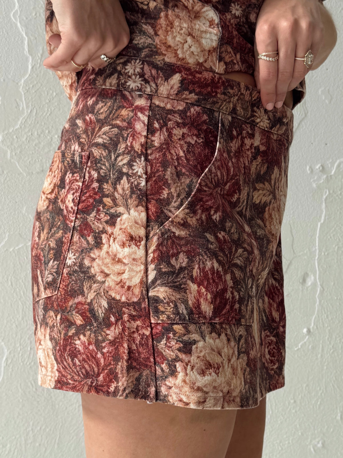 Tove Floral Wrap Skort