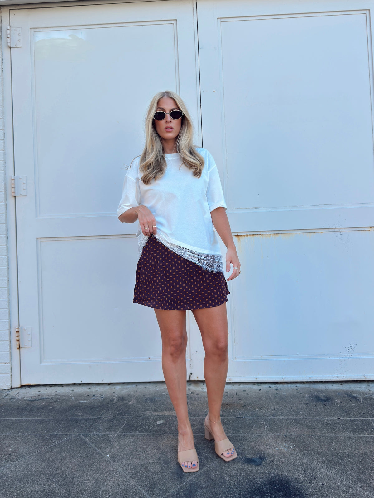 Taylor Polka Dot Mini Skort