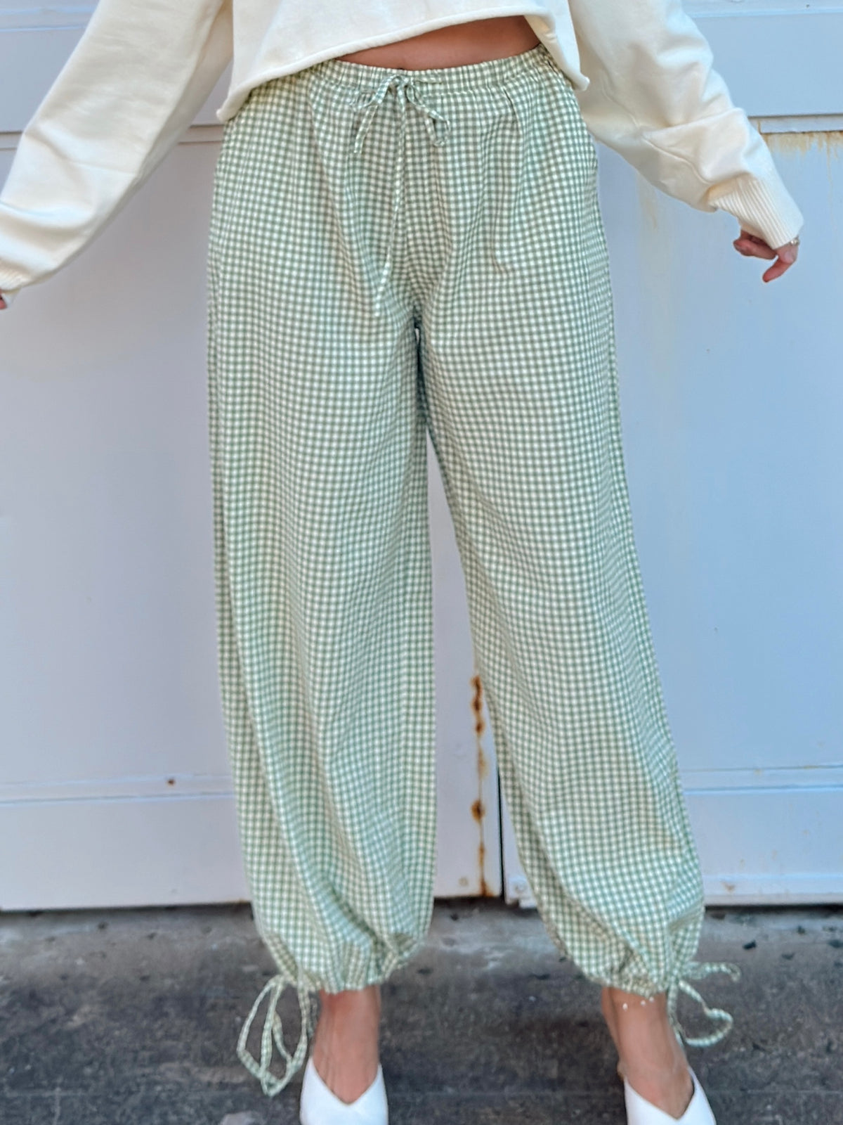 Gina Gingham Joggers
