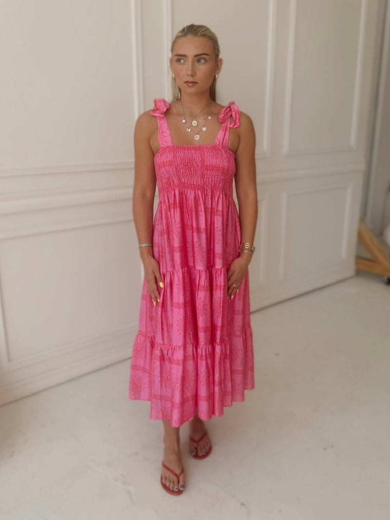Meet Me in Santorini Solestice Glow Maxi Dress