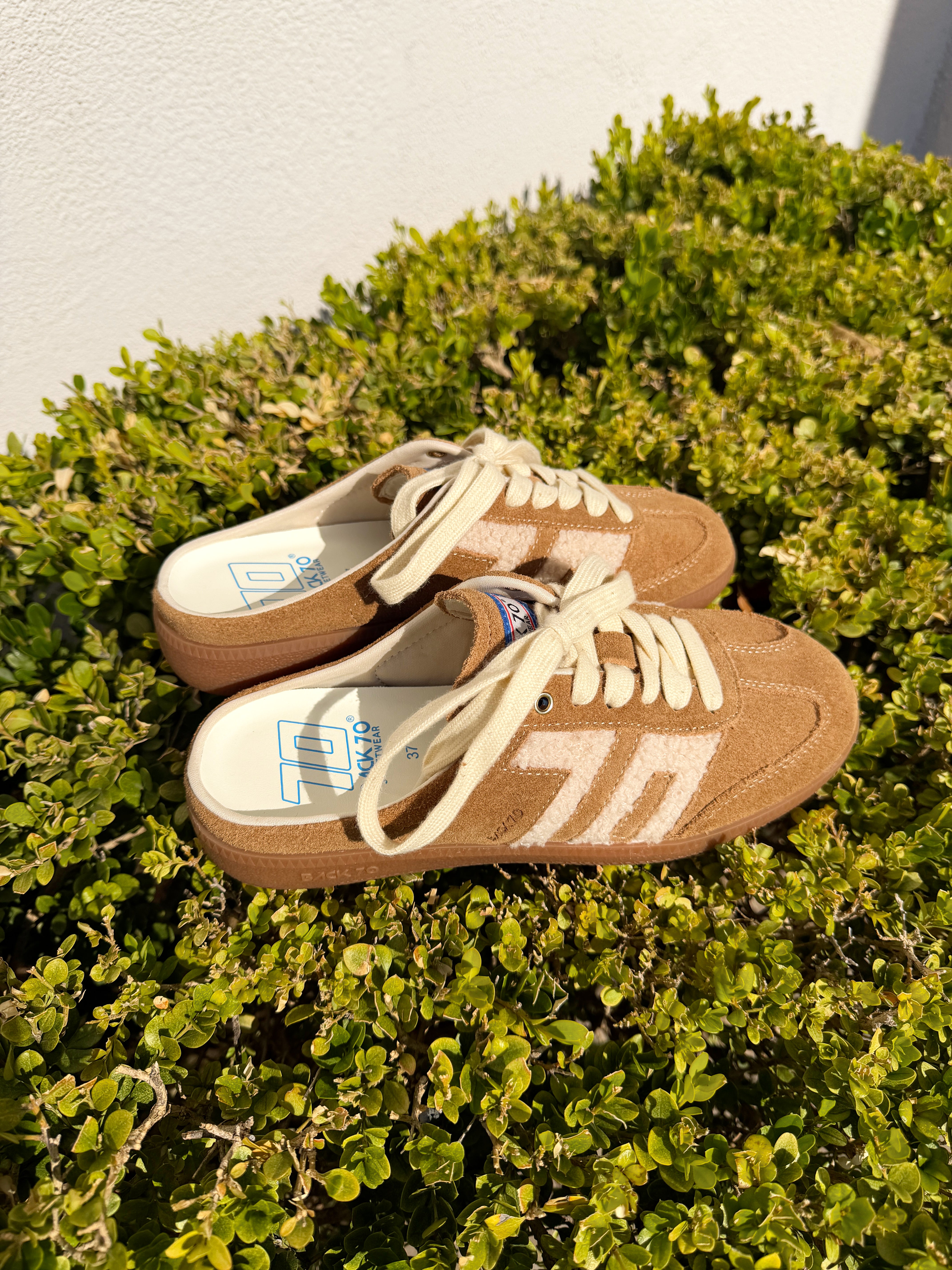 Back 70 Easter Backless Sneakers in Tobacco