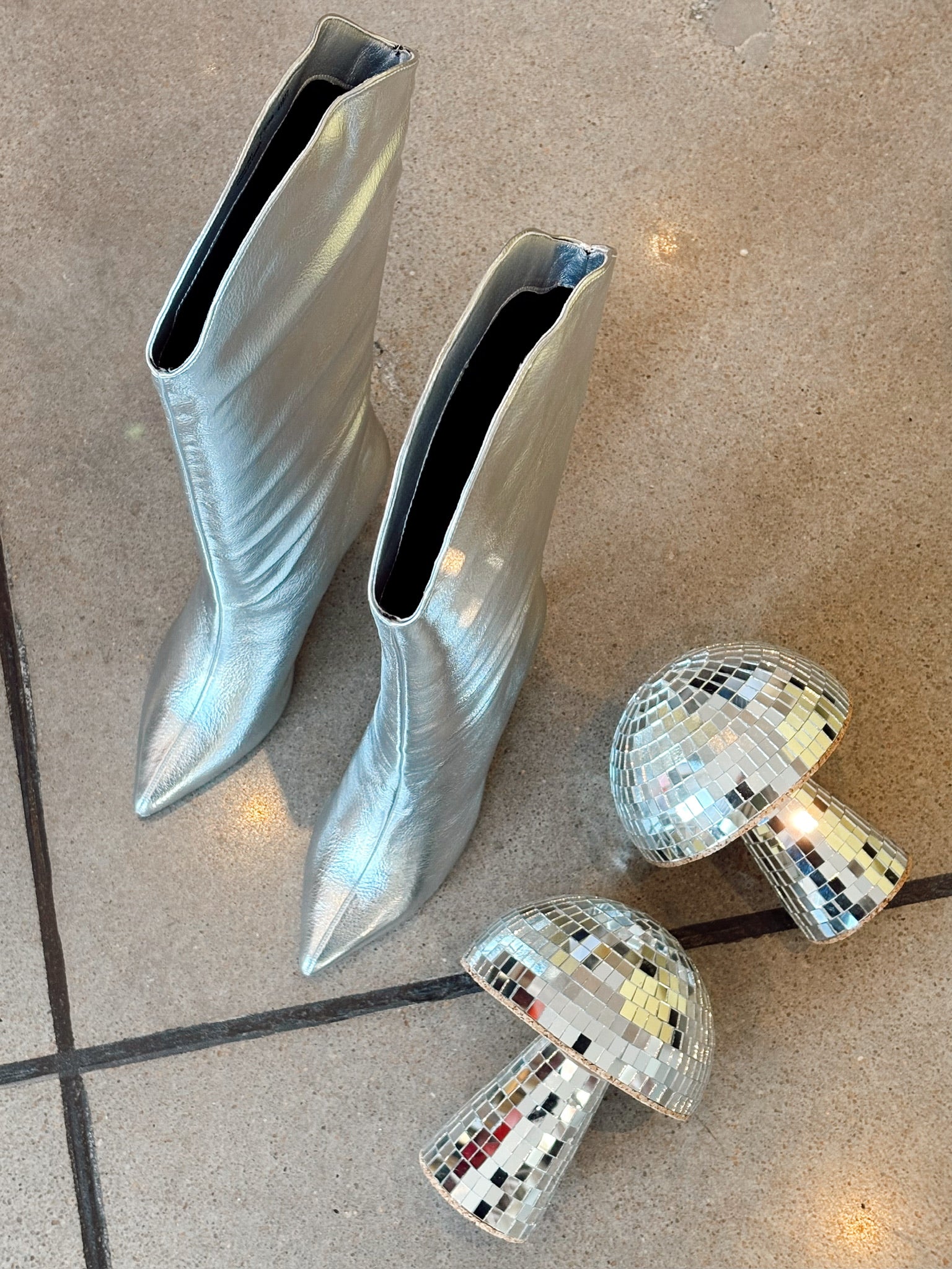 Fiora Silver Dress Boot