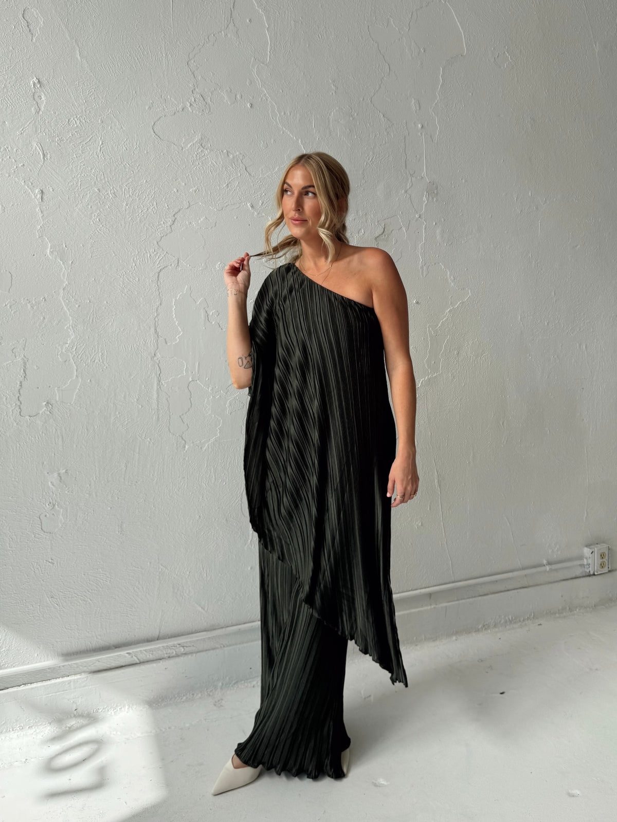 Iris Pleated Two Piece Set