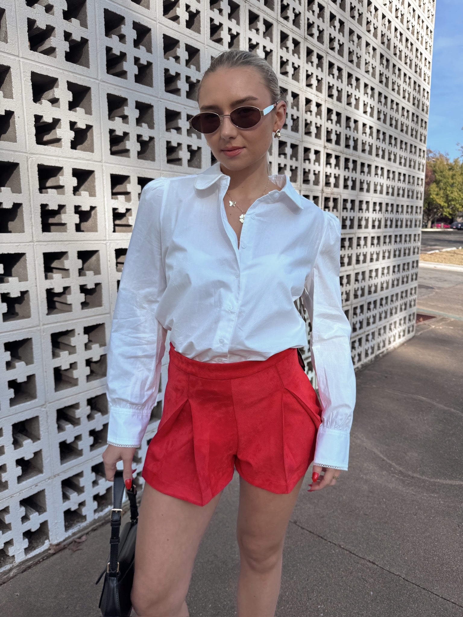 English Factory Lace Trim Shirt