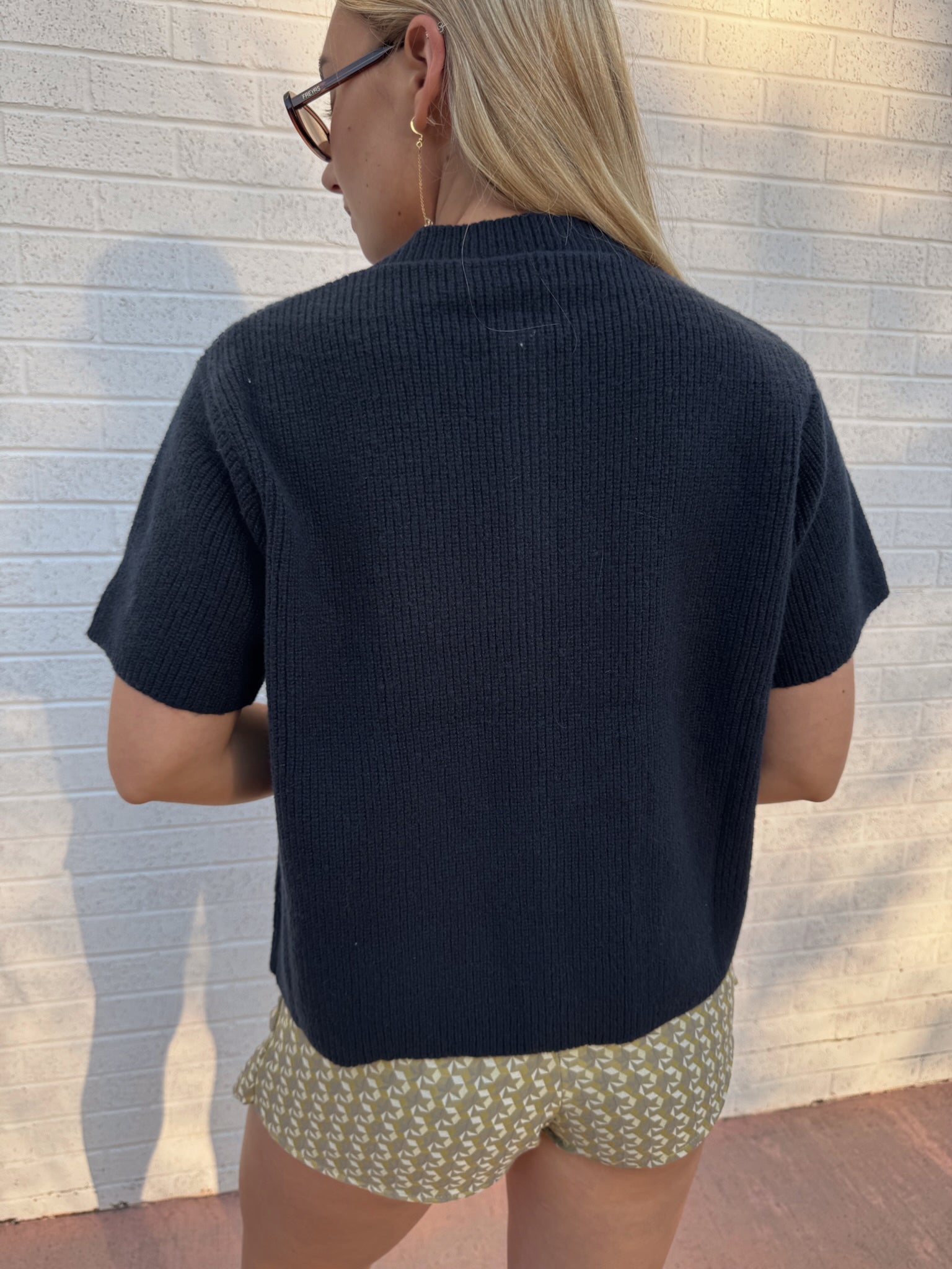 Classic Short Sleeve Knit Top