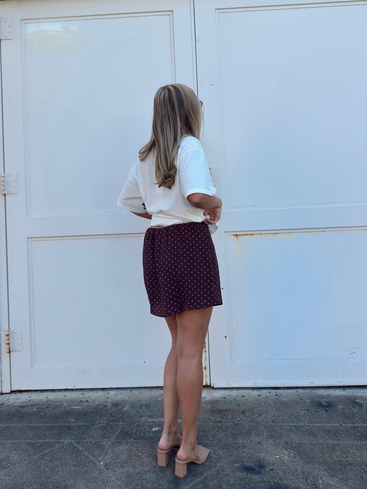 Taylor Polka Dot Mini Skort