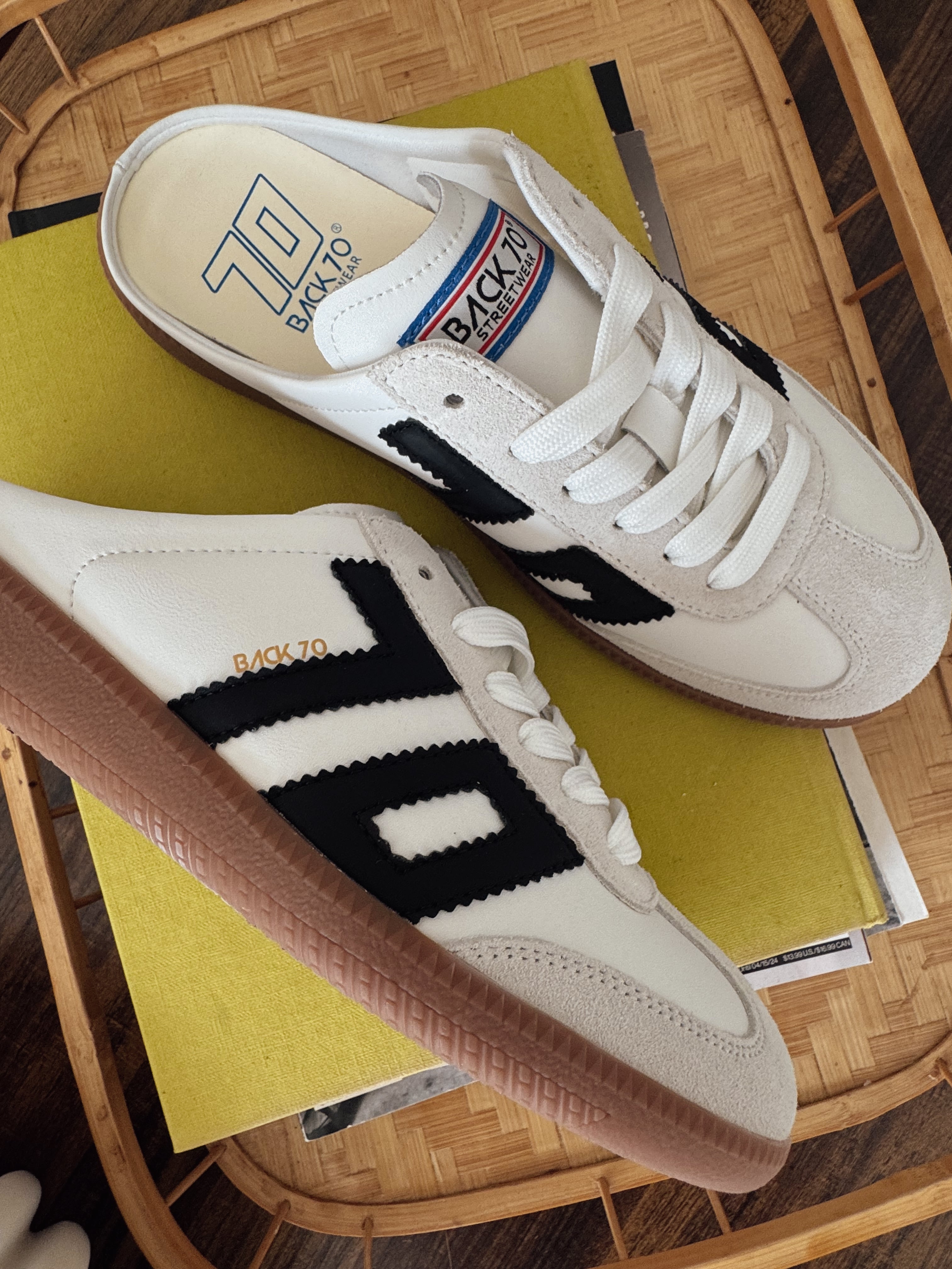 Back 70 Easter Backless Sneakers in Black