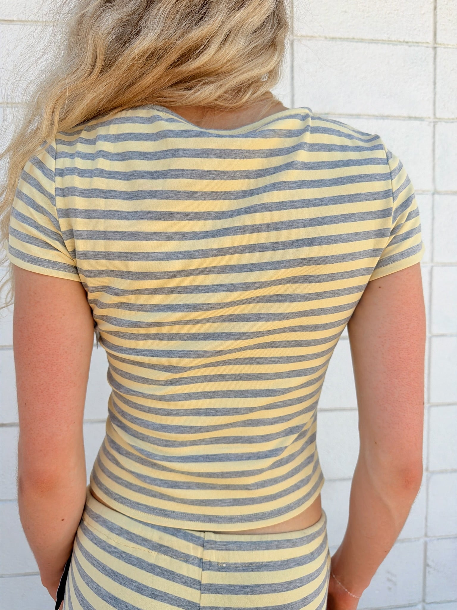 PRE-ORDER (ETA 6/12) Brady Striped Button Up Top