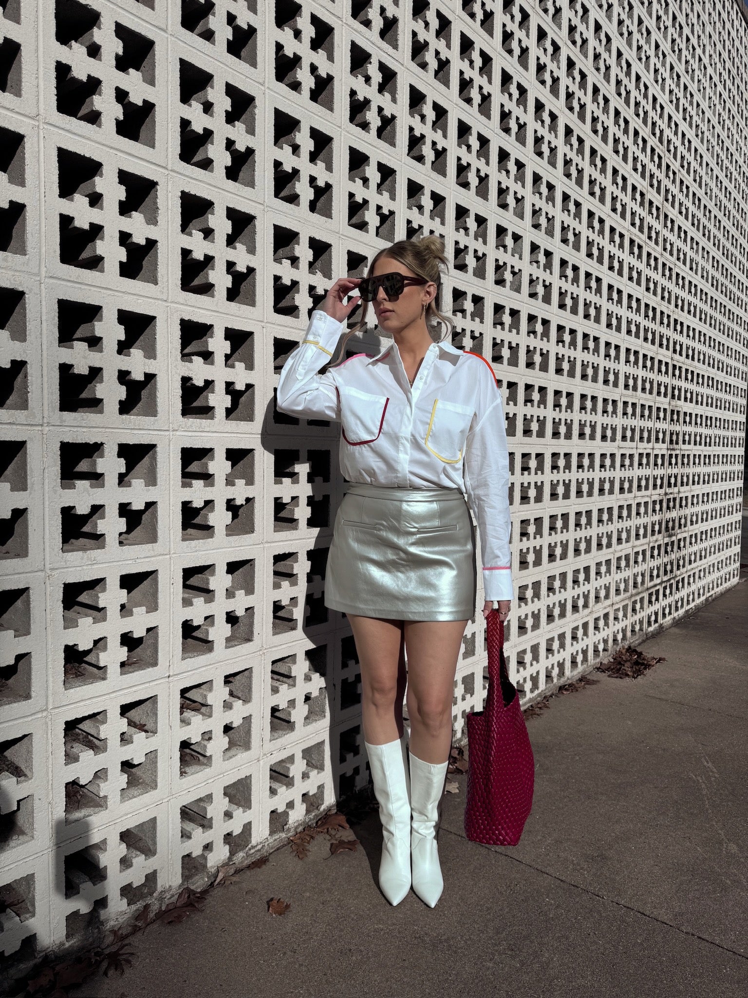 English Factory Flat Binding Detailed Shirt