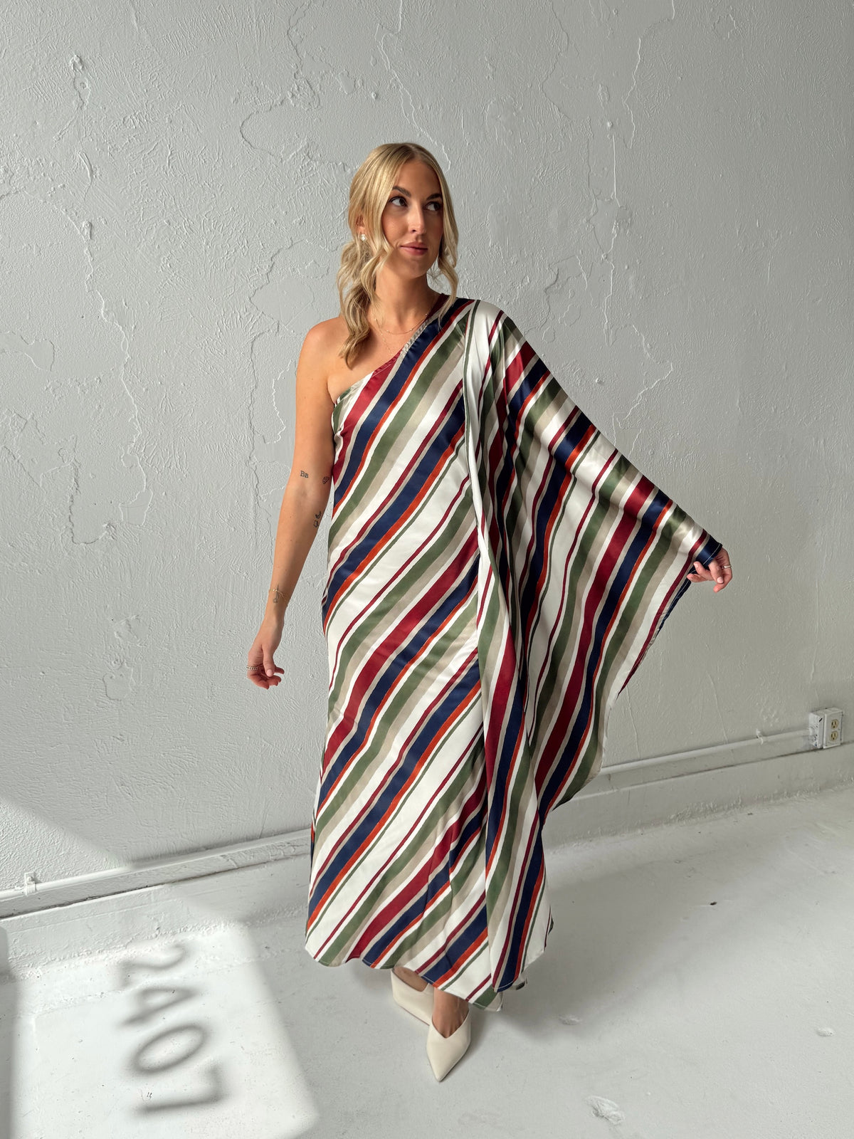 Dani Diagonal Caftan Maxi Dress