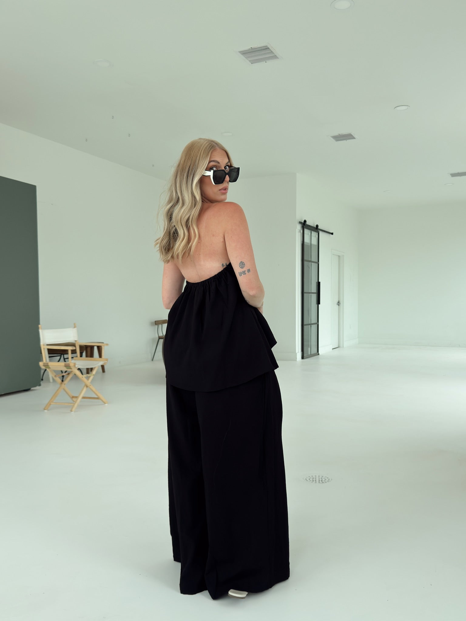 Bri Flowy Pant - Black